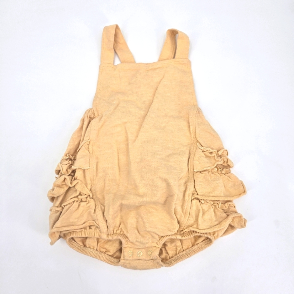 Moderm Moments Baby Girl Ruffle Bottoms Soft Yellow Jumpsuit Size 24 Months